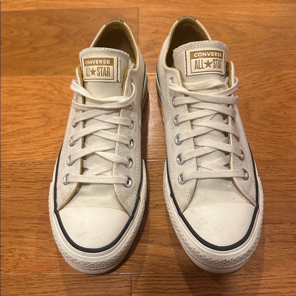 Converse Cream Canvas Low-Tops